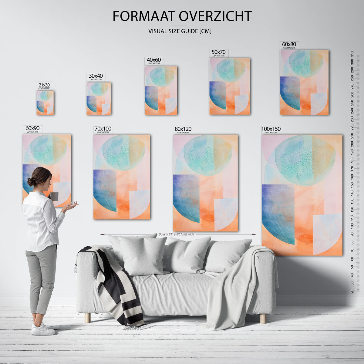 Abstracte vormen Poster