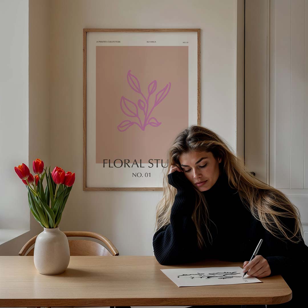 Botanica Floral Study Poster-WallArtistic