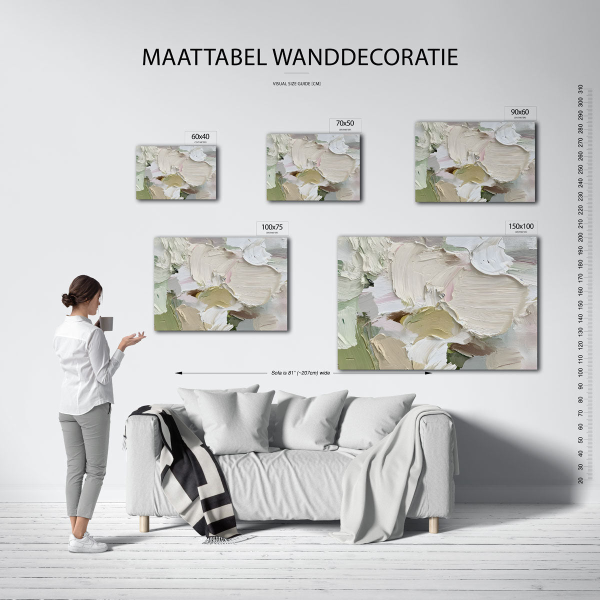 Organische kleurencompositie Kunstwerk