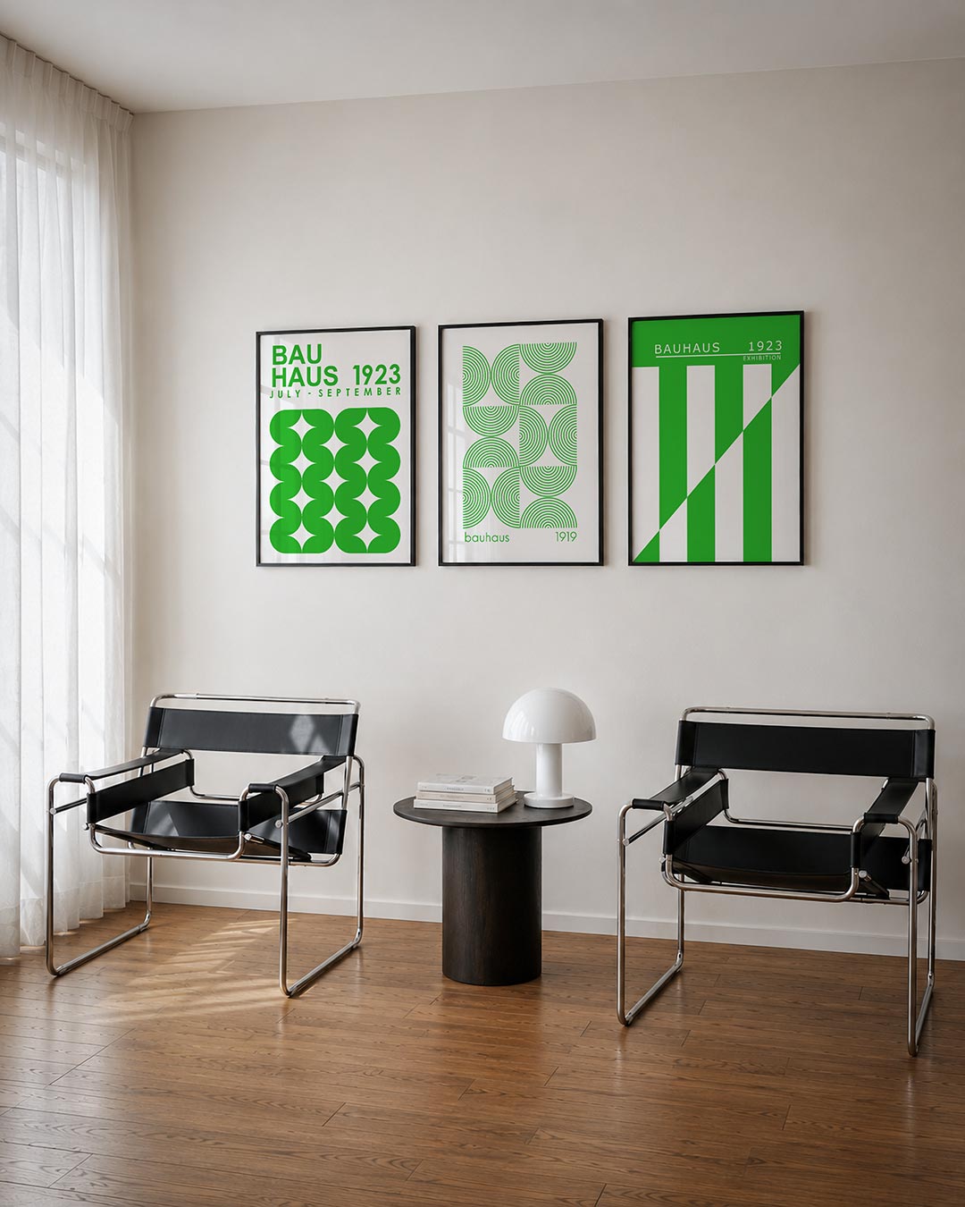 Groene vormpatronen Posterset
