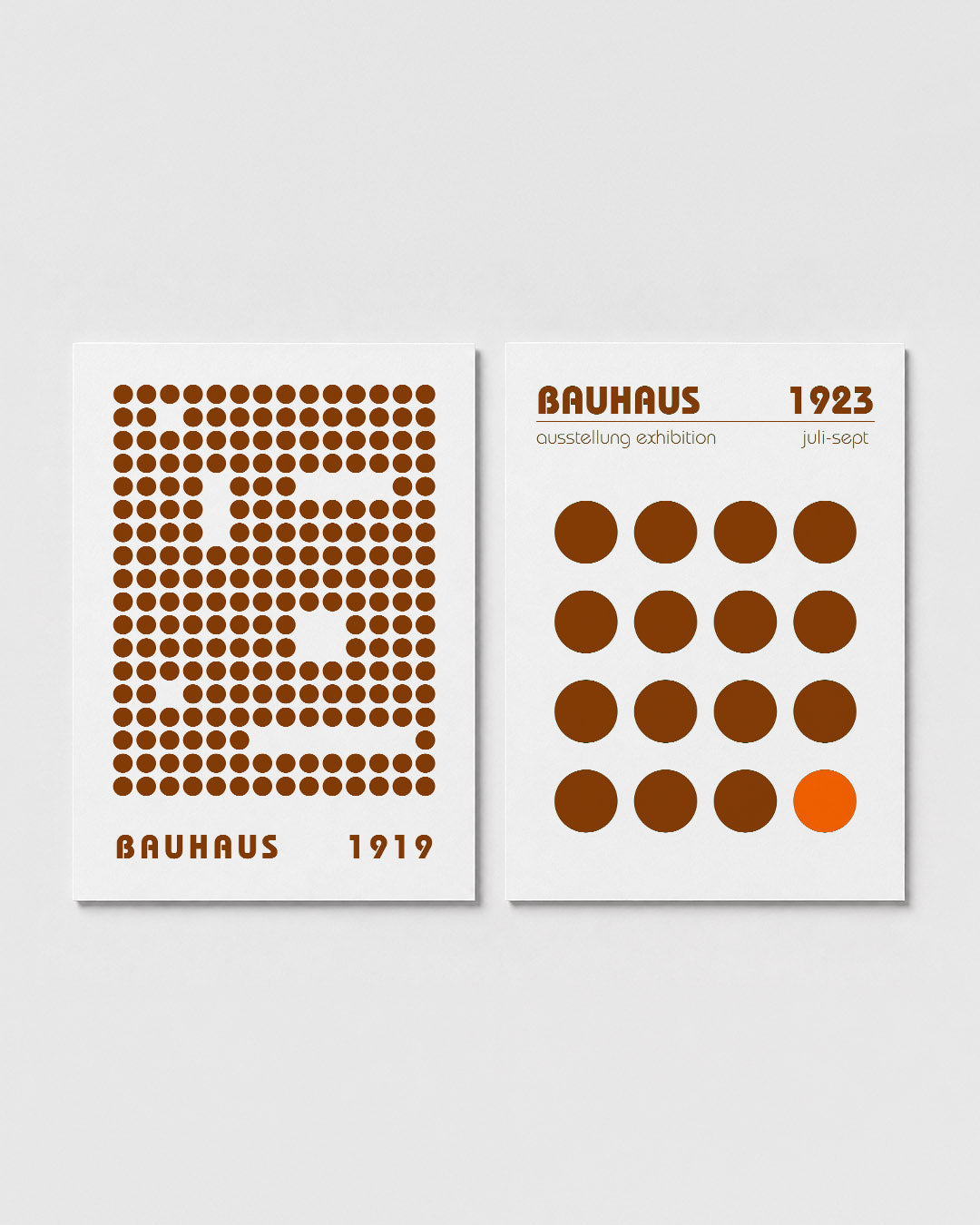 Cirkelpatroon en typografie Postersets