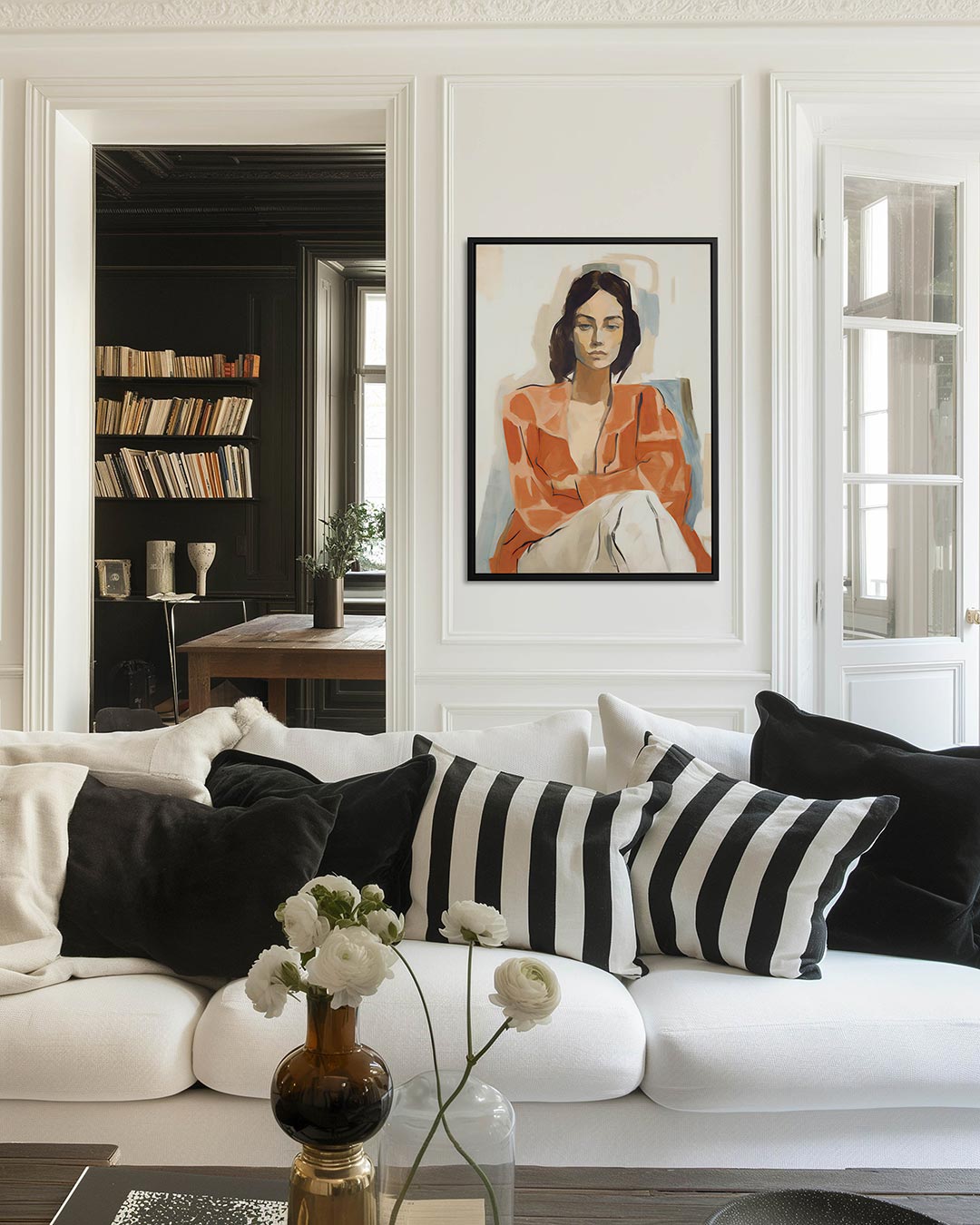 Vrouwelijk portret Kunstwerk
