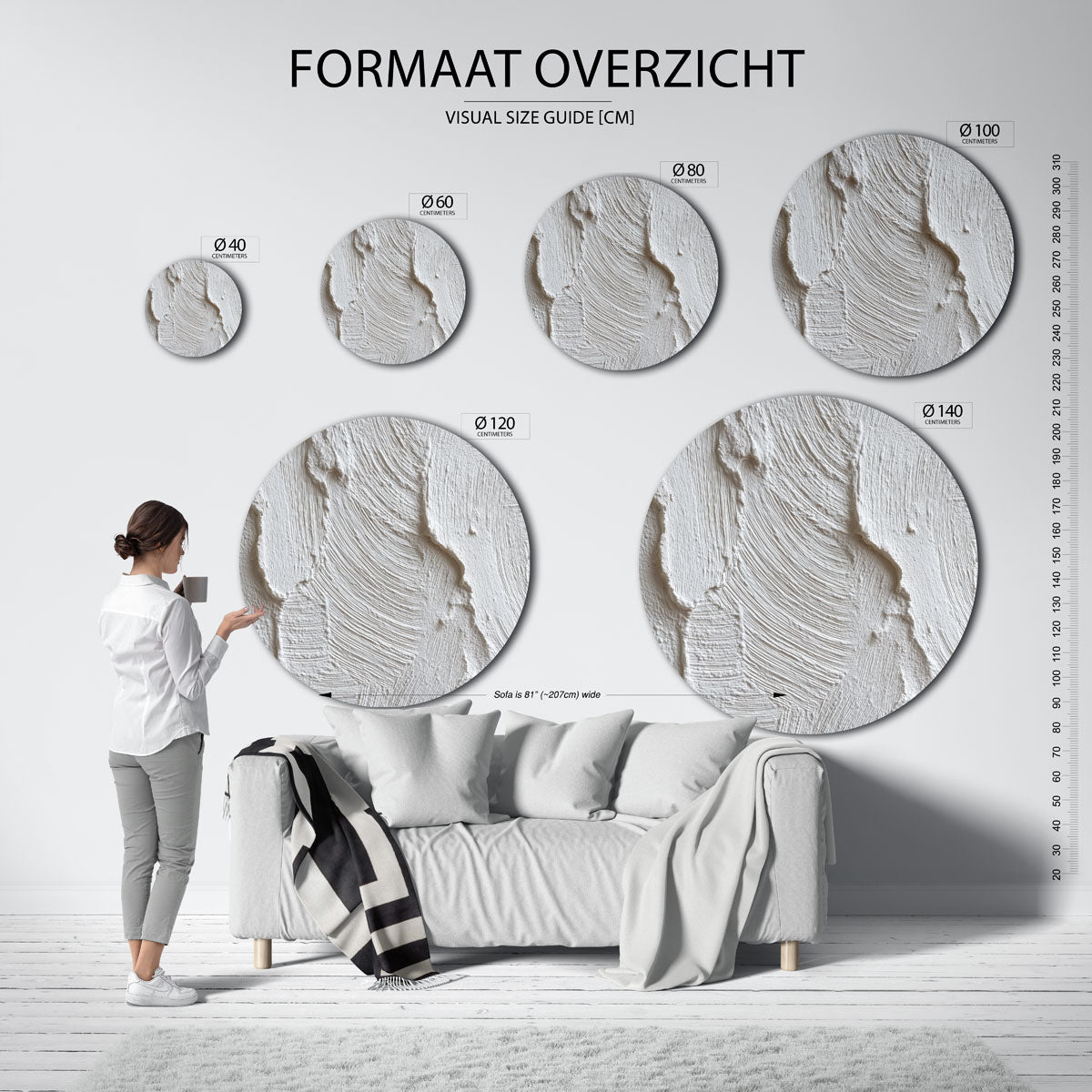 Textuurpatronen Muurcirkel