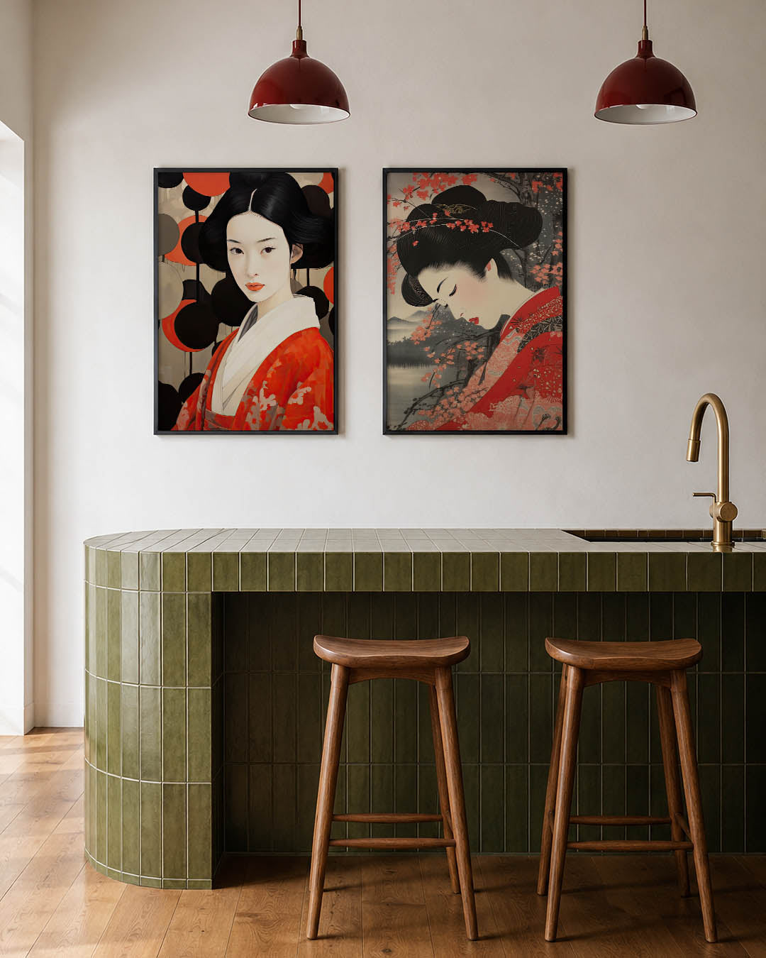 Vormen en vlakken Posterset
