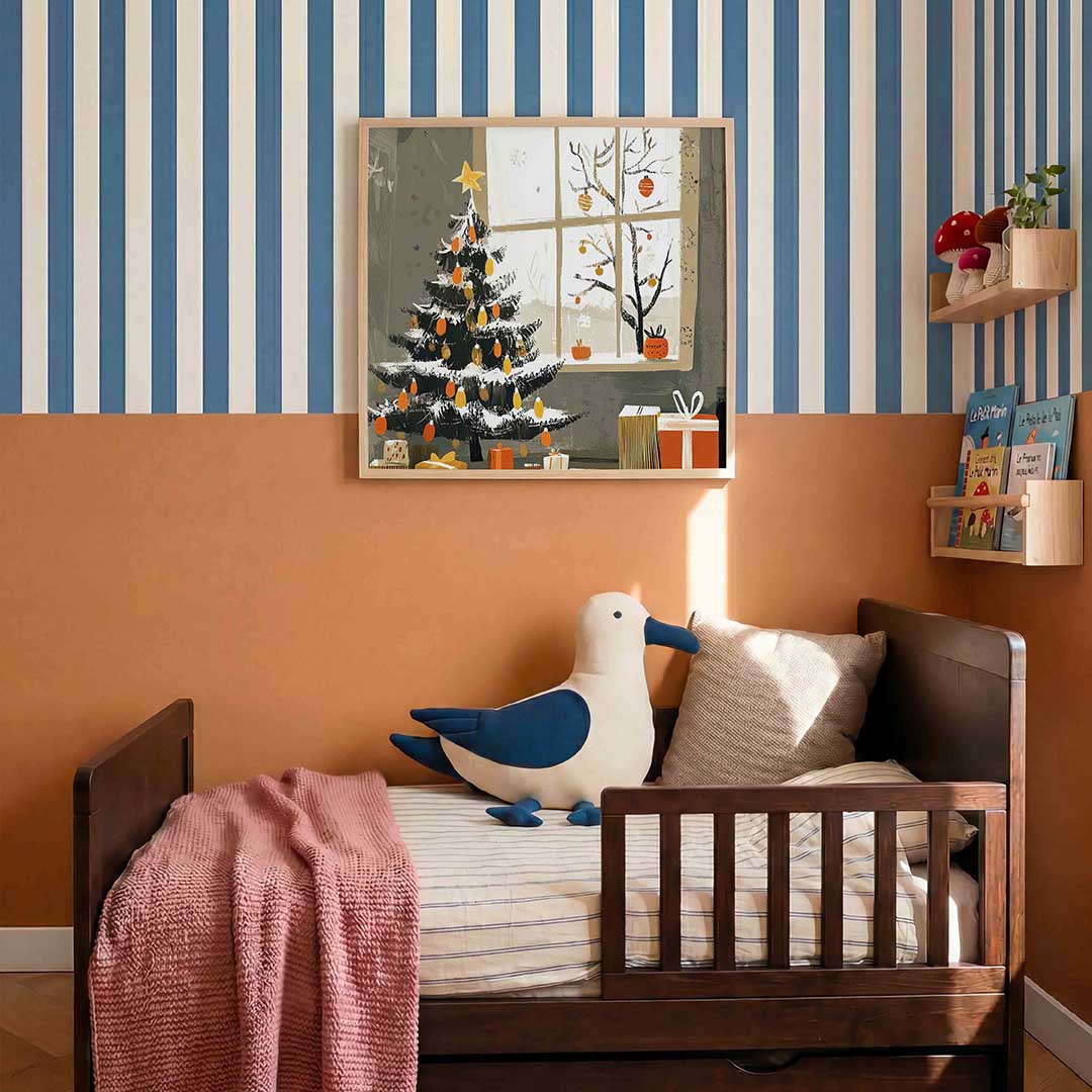 Kerstboom en cadeaus Poster