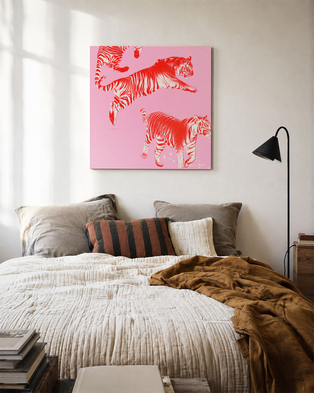 Dynamische tijgers Kunstwerk