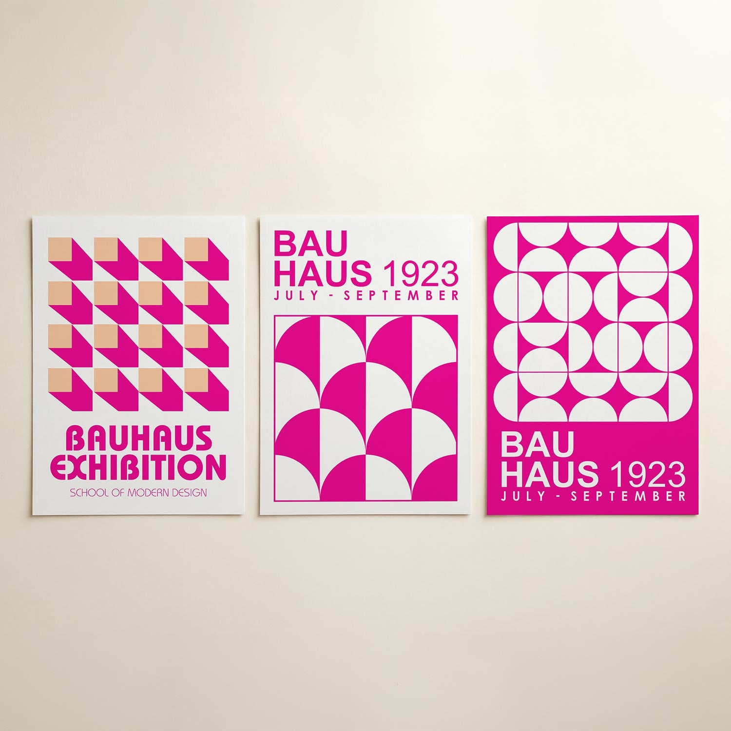Vorm en schaduw Posterset