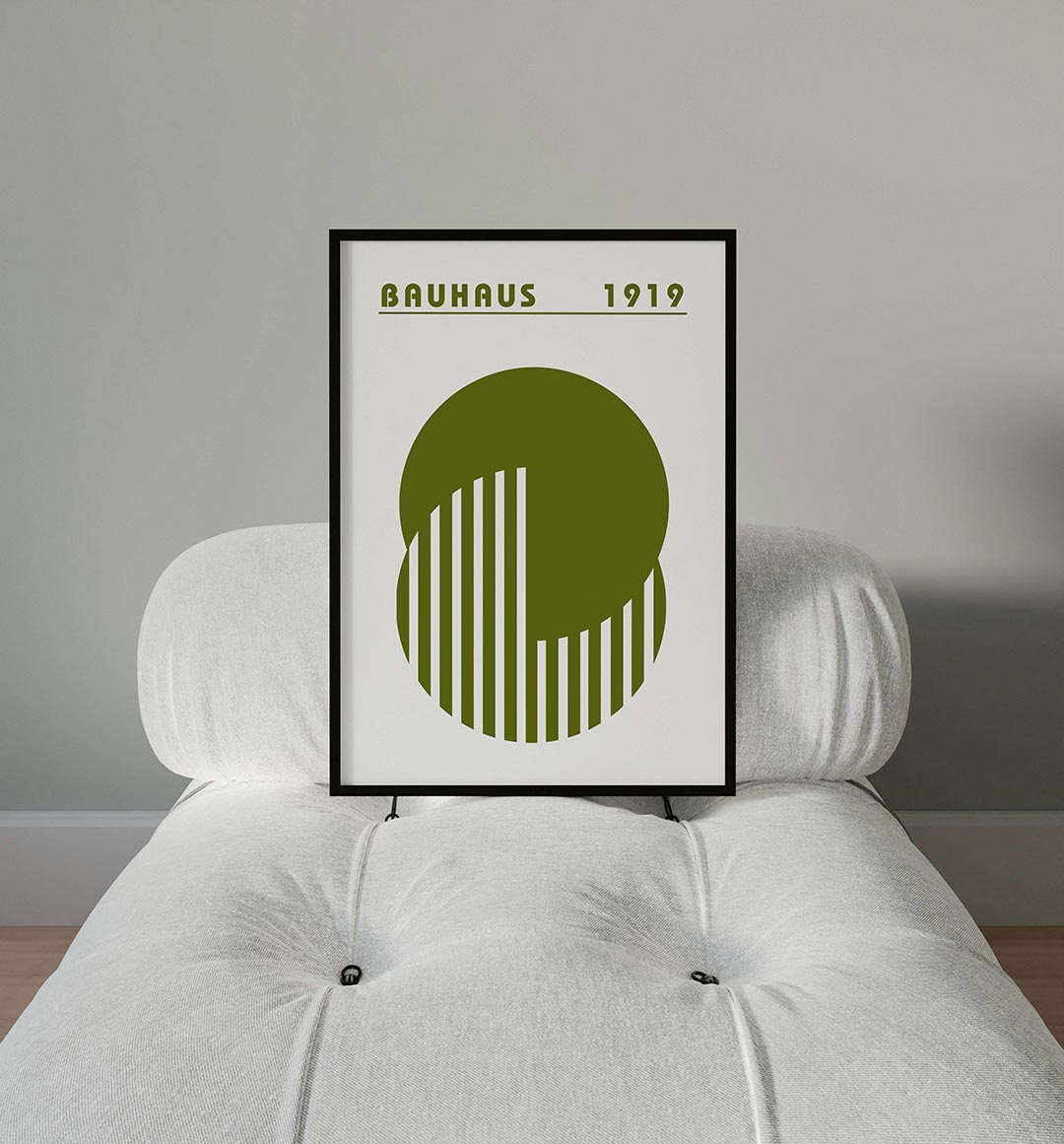 Cirkel en lijnen Poster