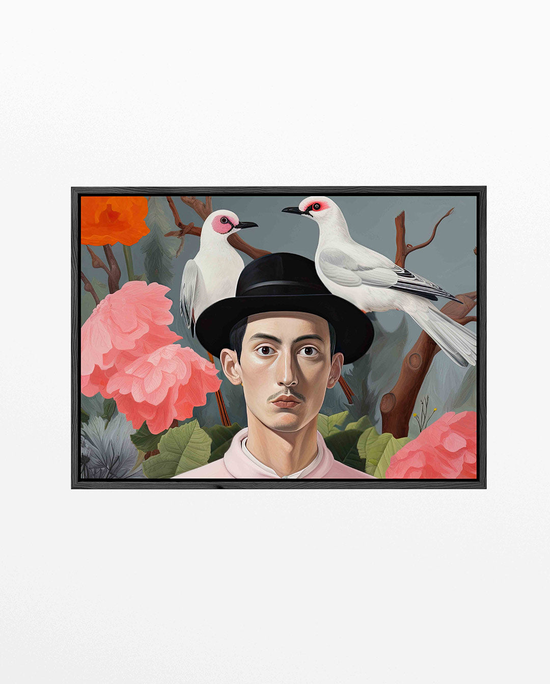 Dromerige portretcompositie Kunstwerk