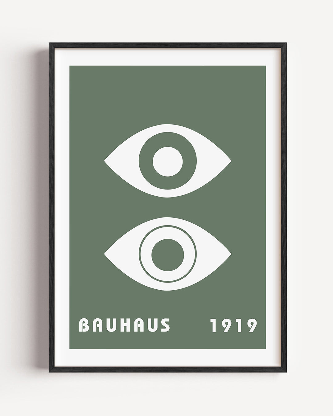 Oogvormen en tekst Poster
