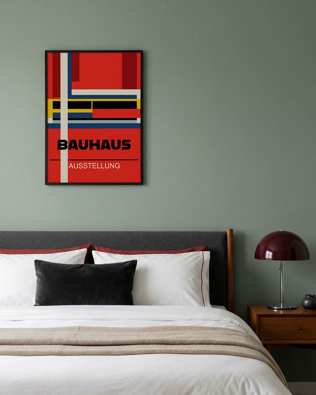 Kleurvlakken en lijnen Poster
