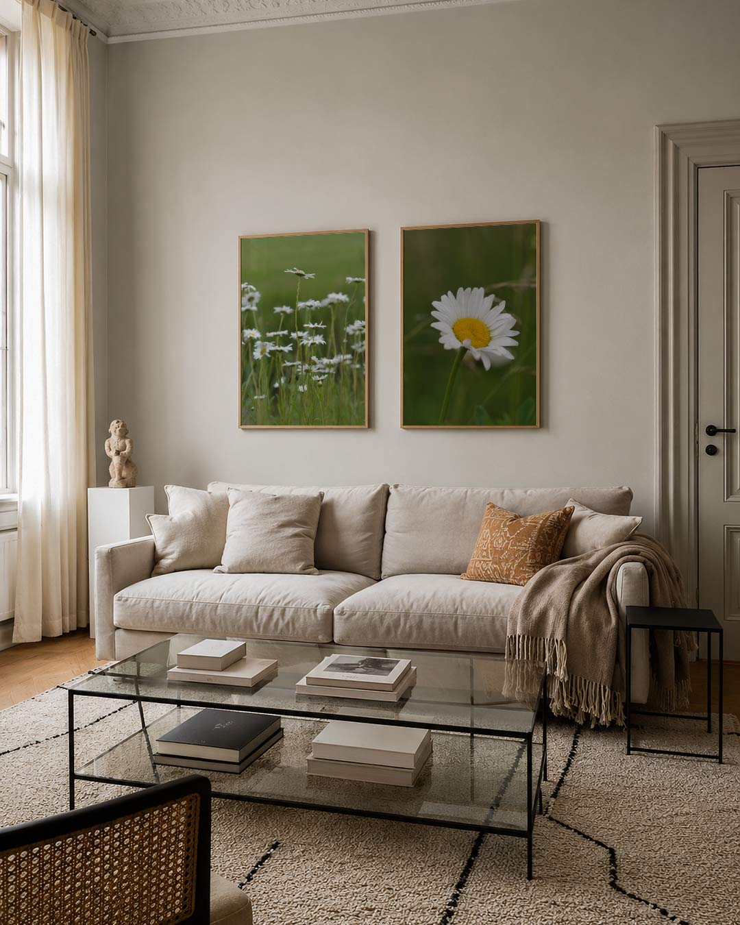 Bloemen en groen Posterset