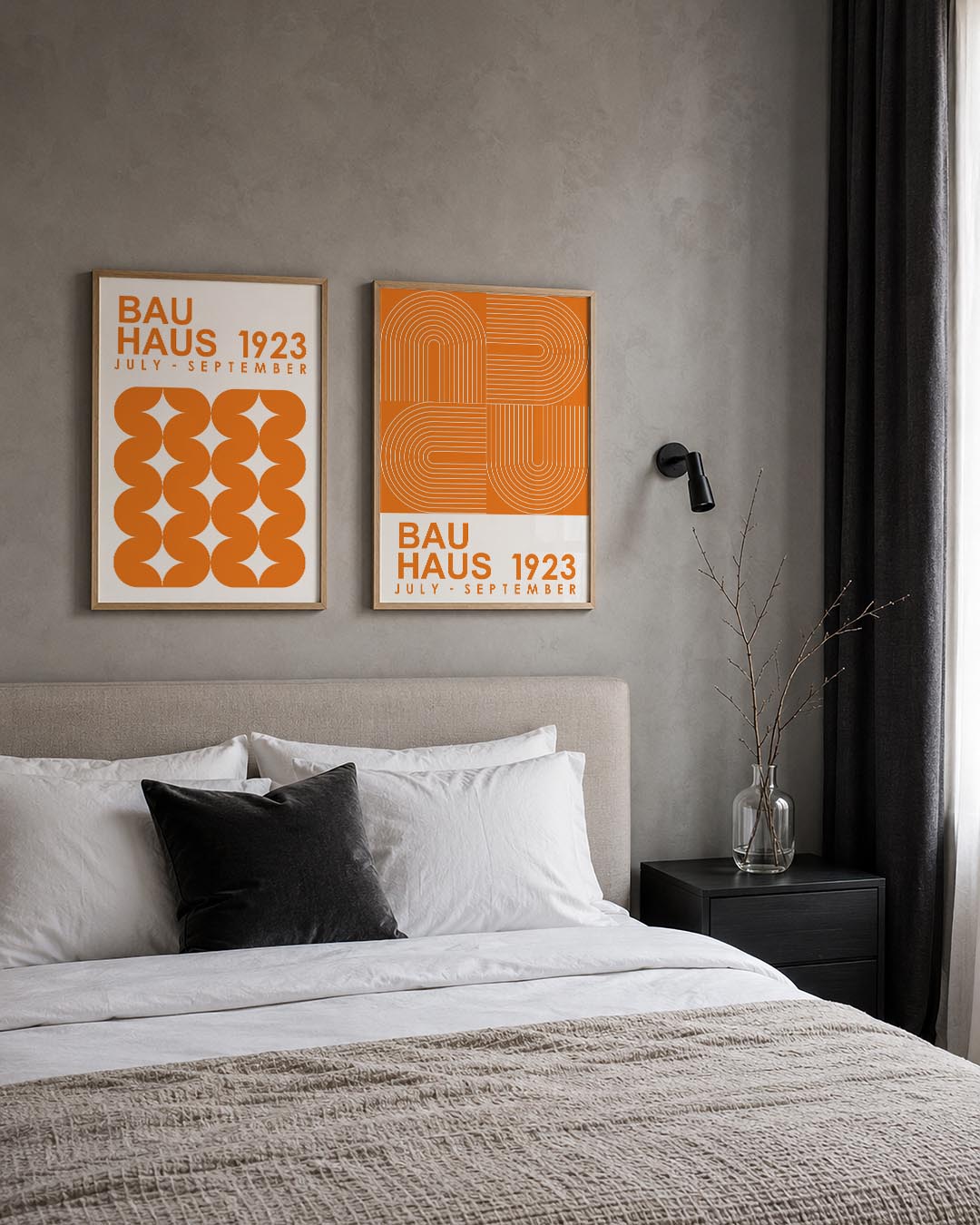 Oranje vormenspel Posterset