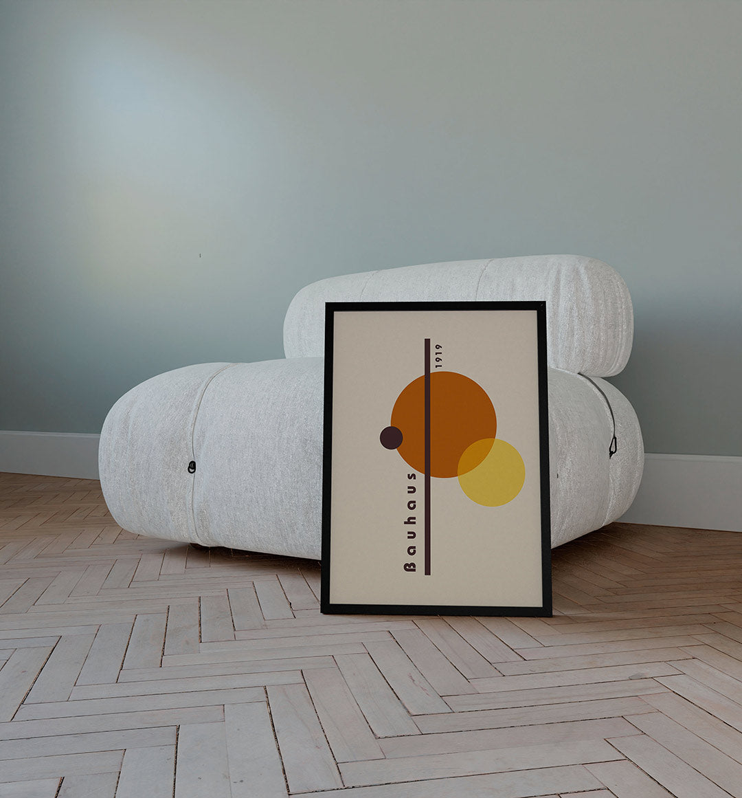 Cirkel en lijnenspel Poster