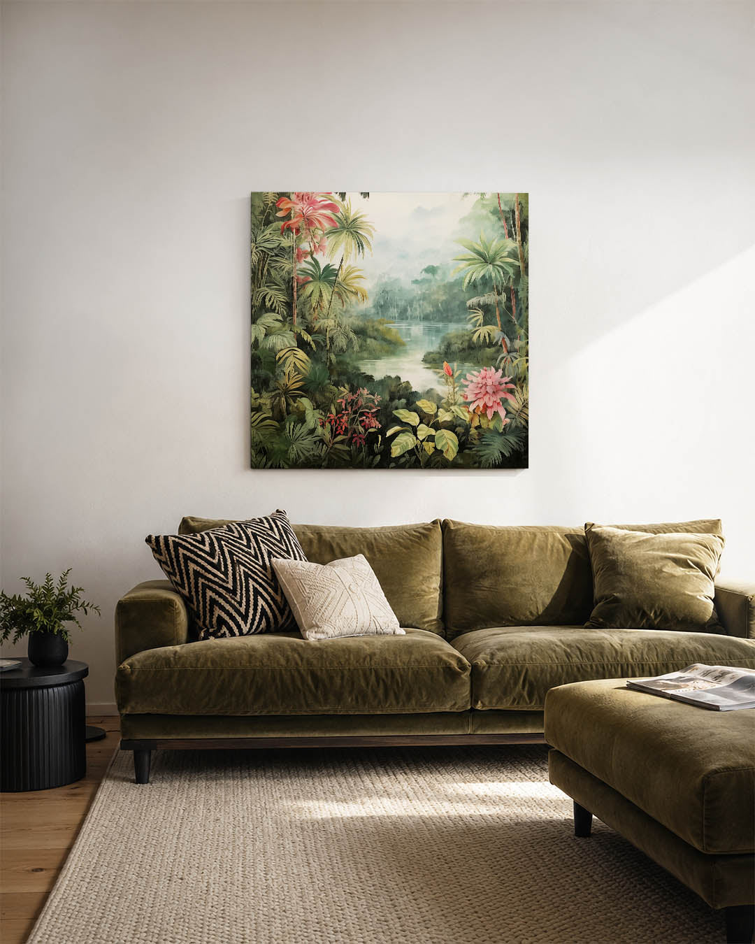 Tropisch landschap Kunstwerk
