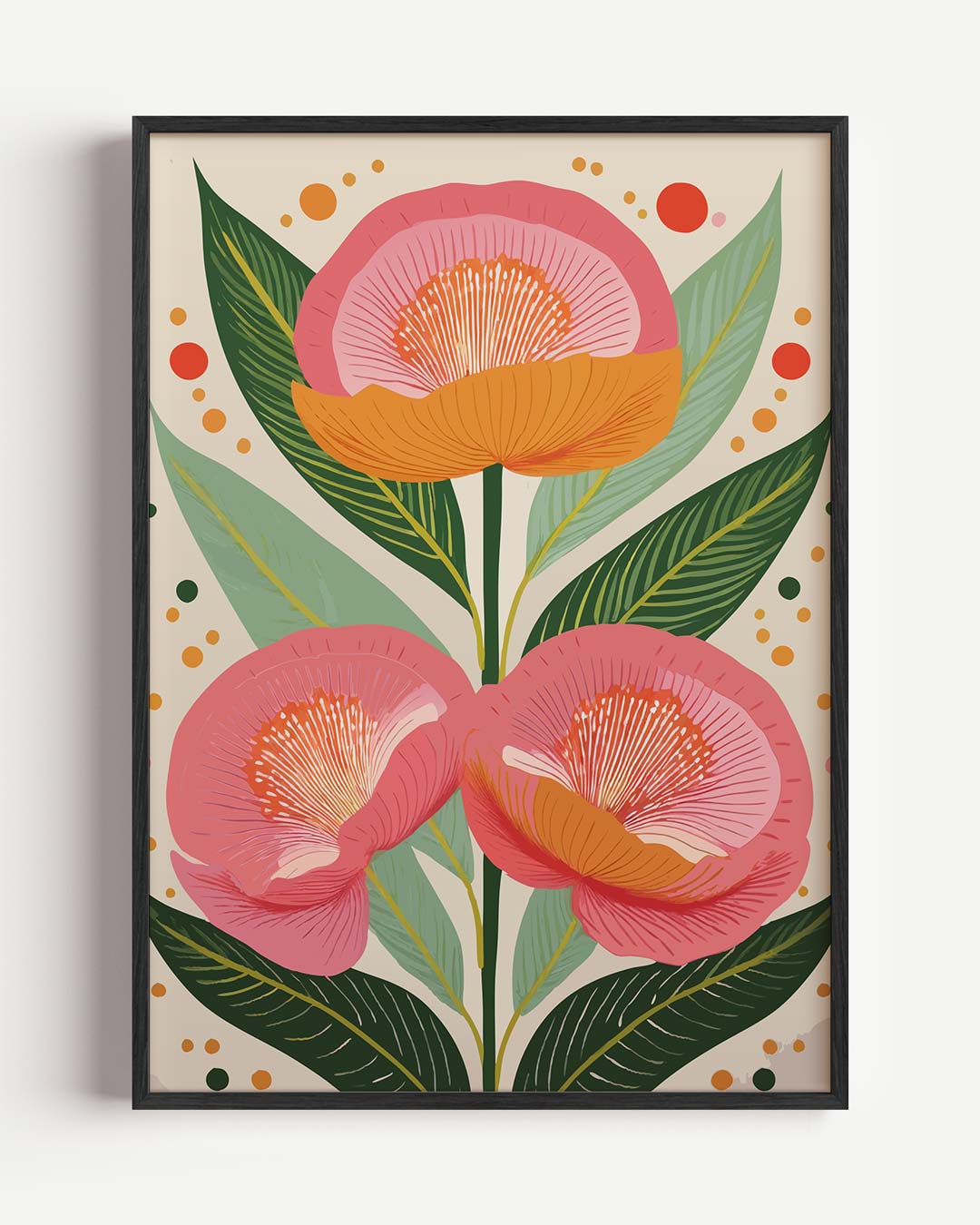 Bloemrijke Elegantie Poster-WallArtistic