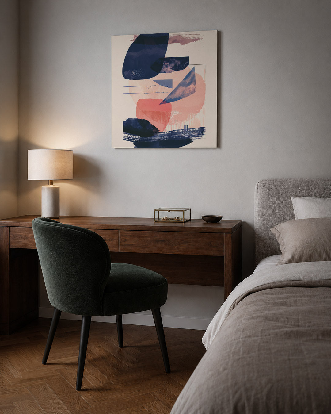 Dynamische vormen compositie Kunstwerk
