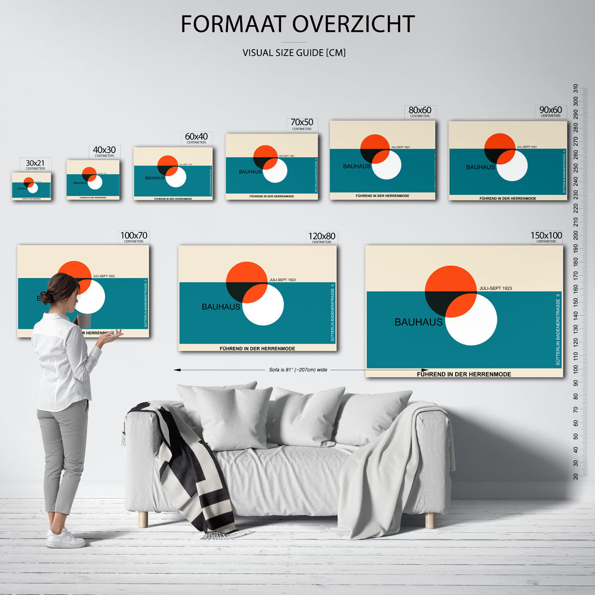 Vormen en kleurvlakken Poster