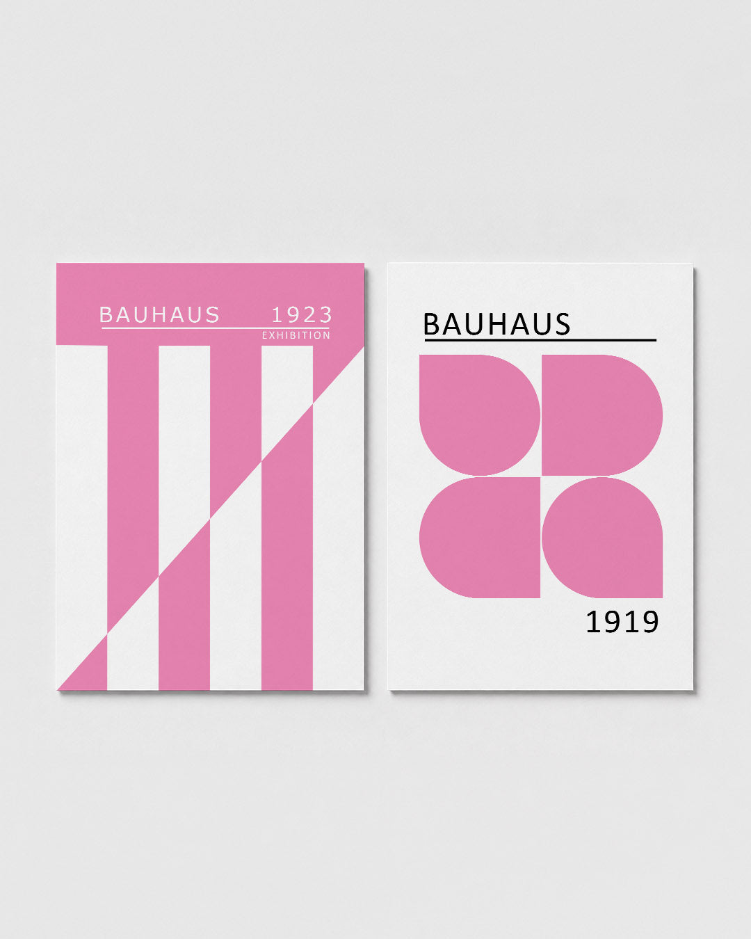 Roze lijnenspel Posterset