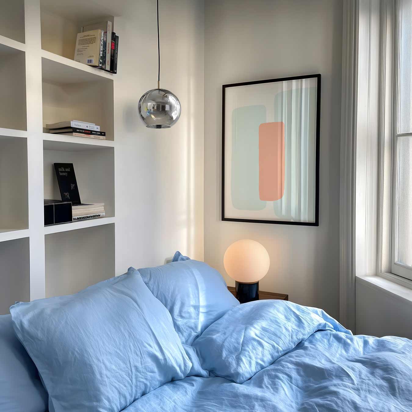 Zachte Kleuren Abstracte Poster-WallArtistic