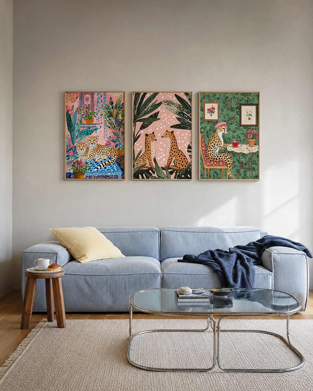 Kleurrijke jungle Posterset