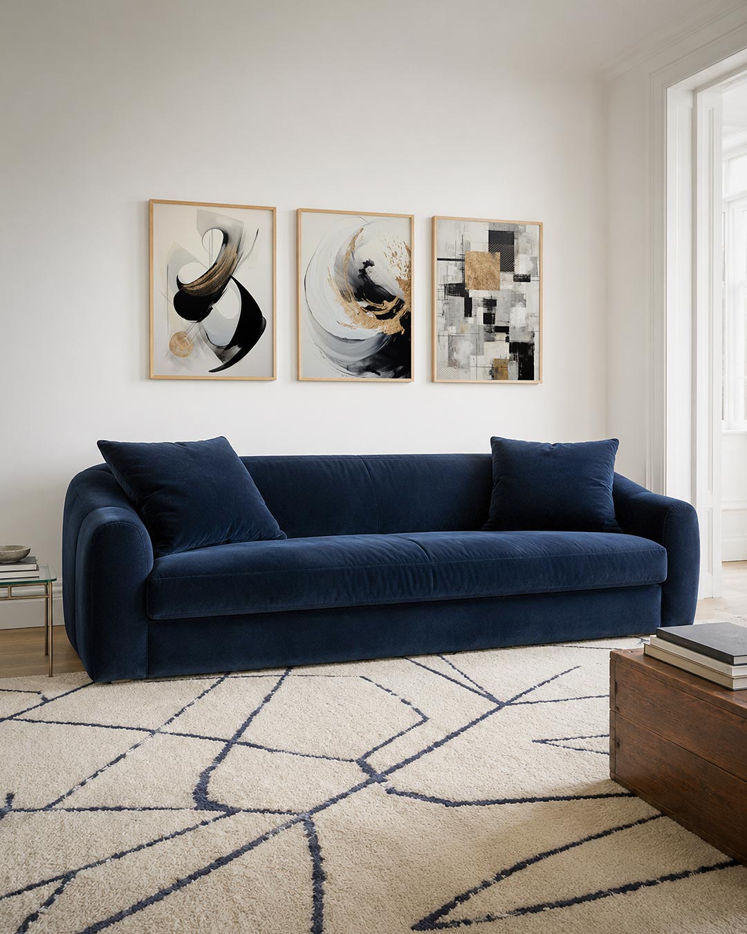 Vloeiende kleurbeweging Posterset