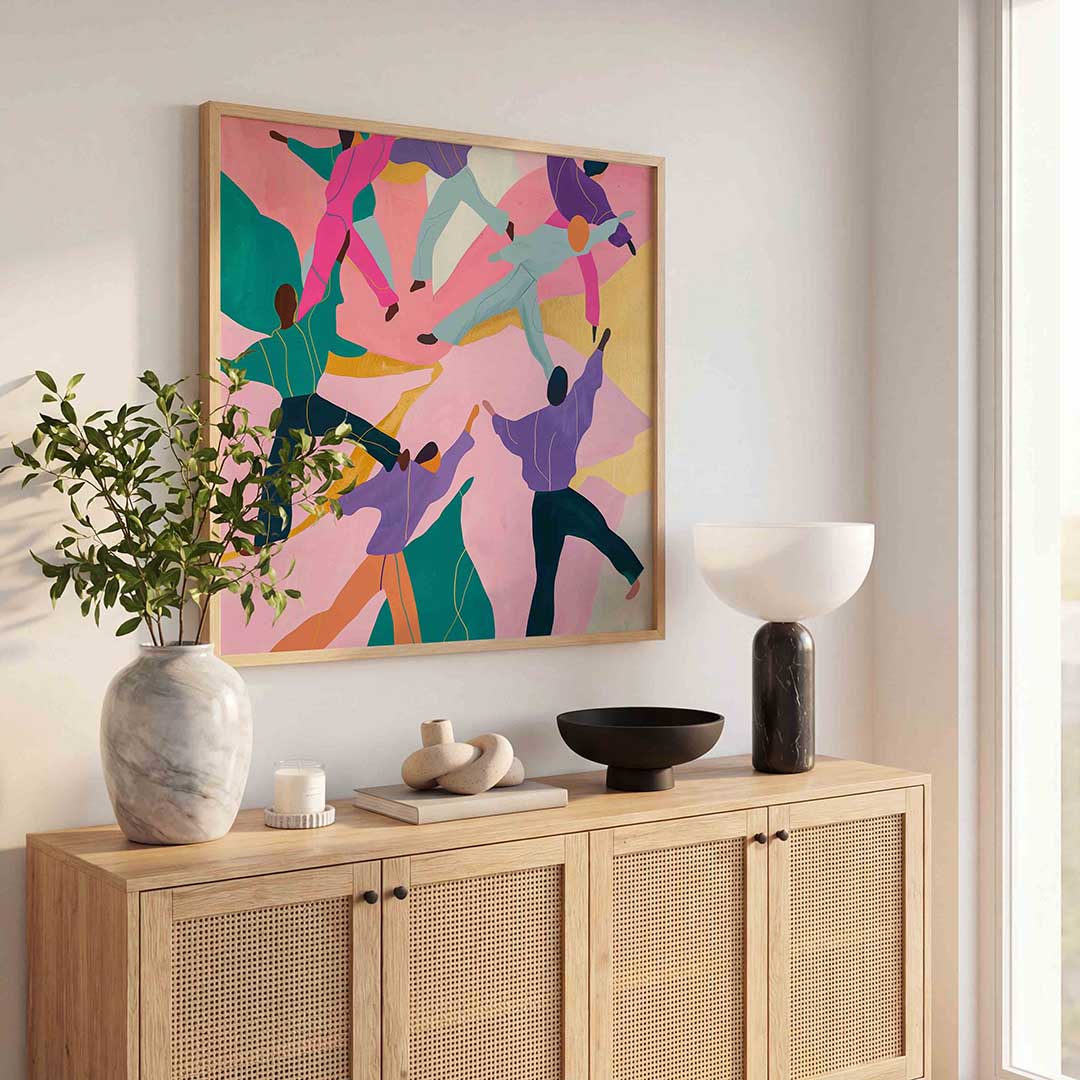 Dansende figuren Poster