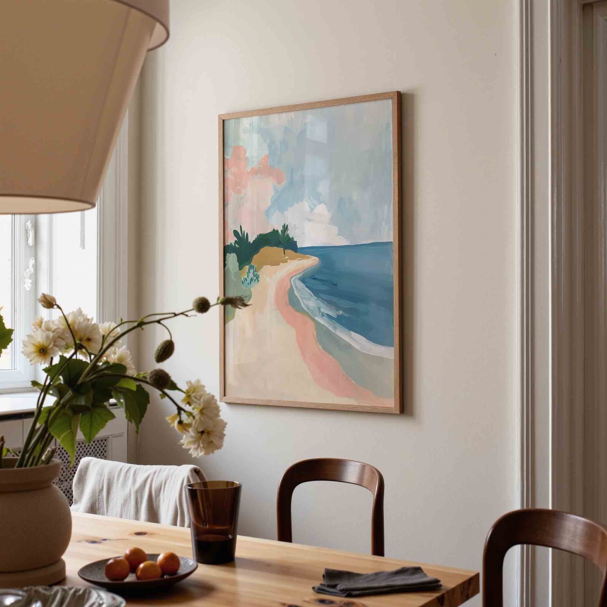 Strand en zee Poster