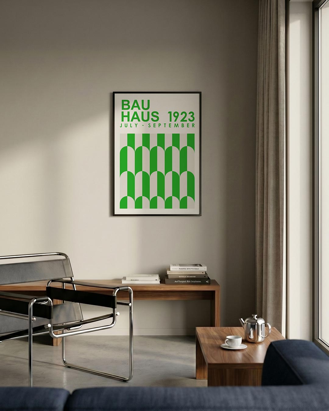 Groene boogpatronen Poster