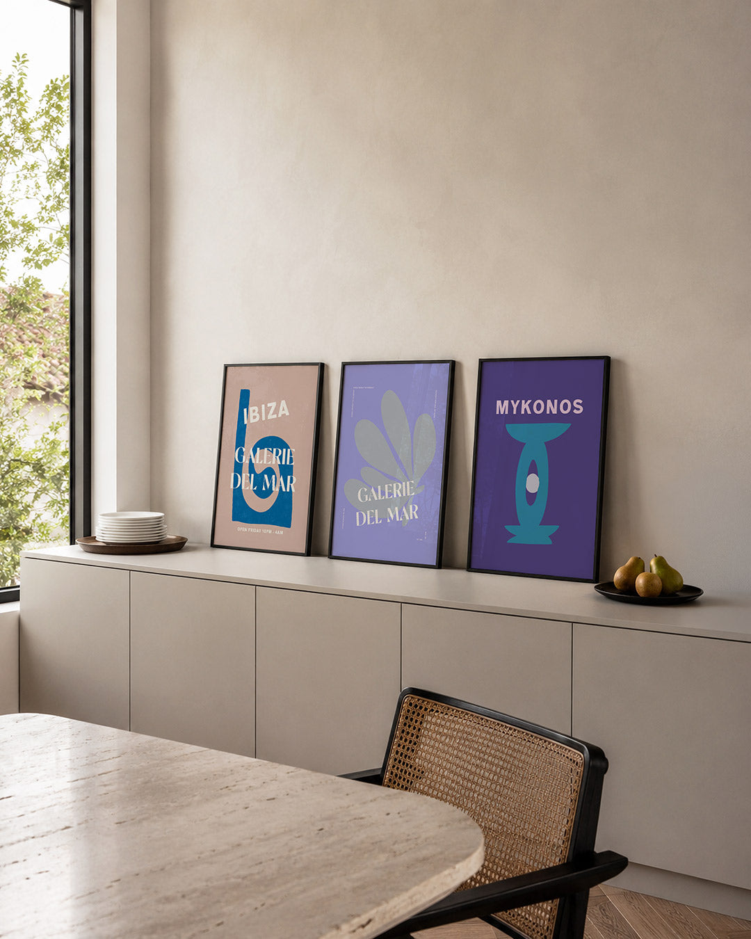 Spiraal en tekst Posterset