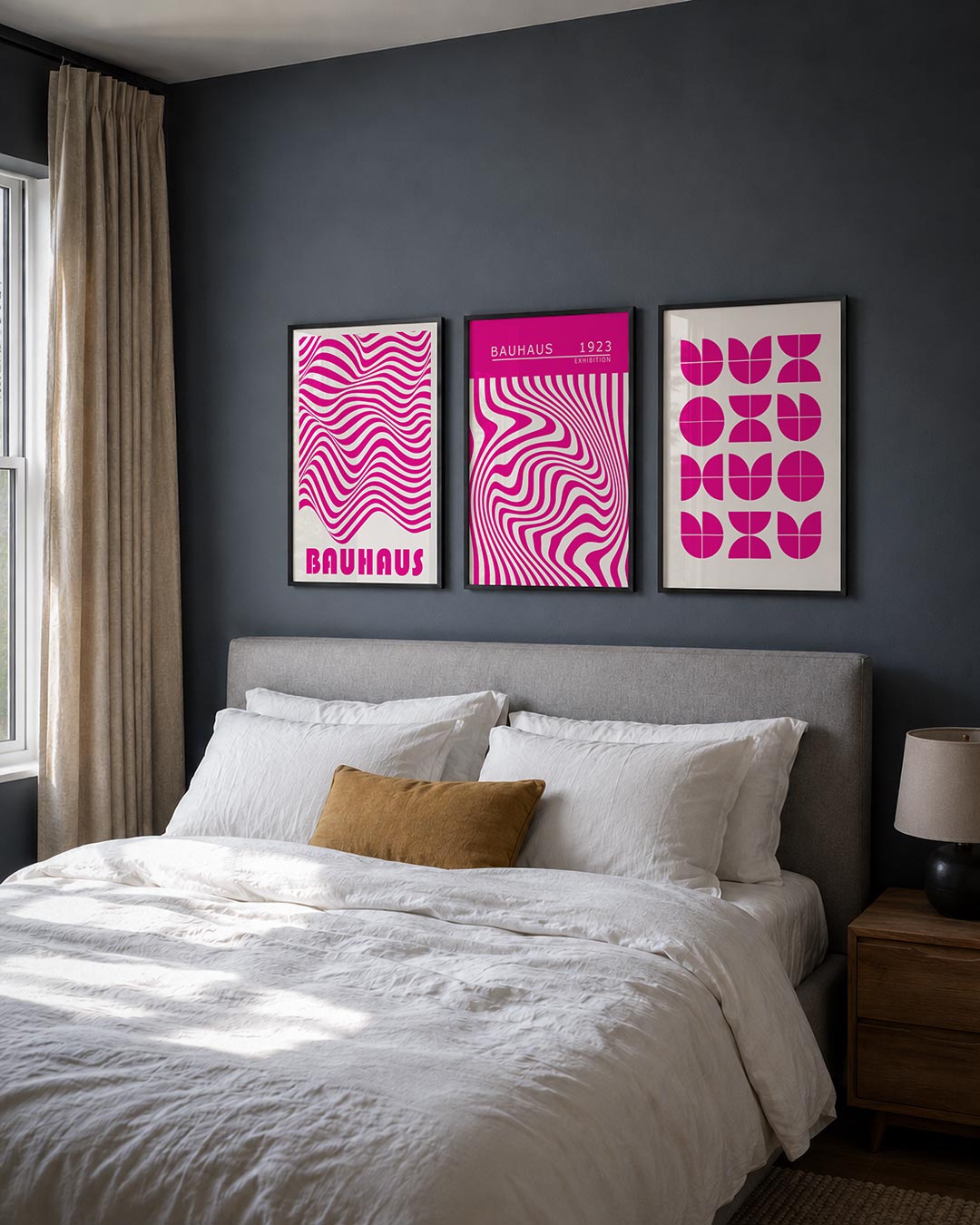 Golvend lijnenspel Posterset