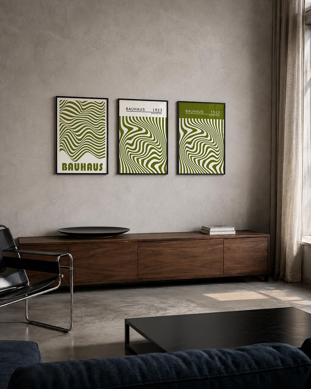 Golvend lijnenspel Posterset