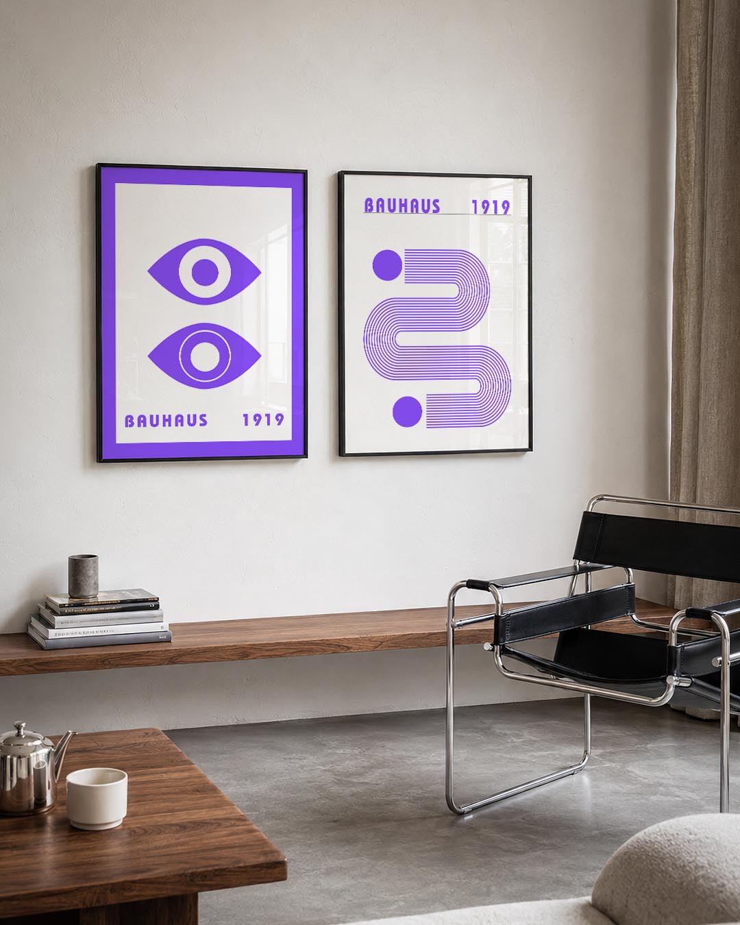 Oogvormen en lijnen Posterset