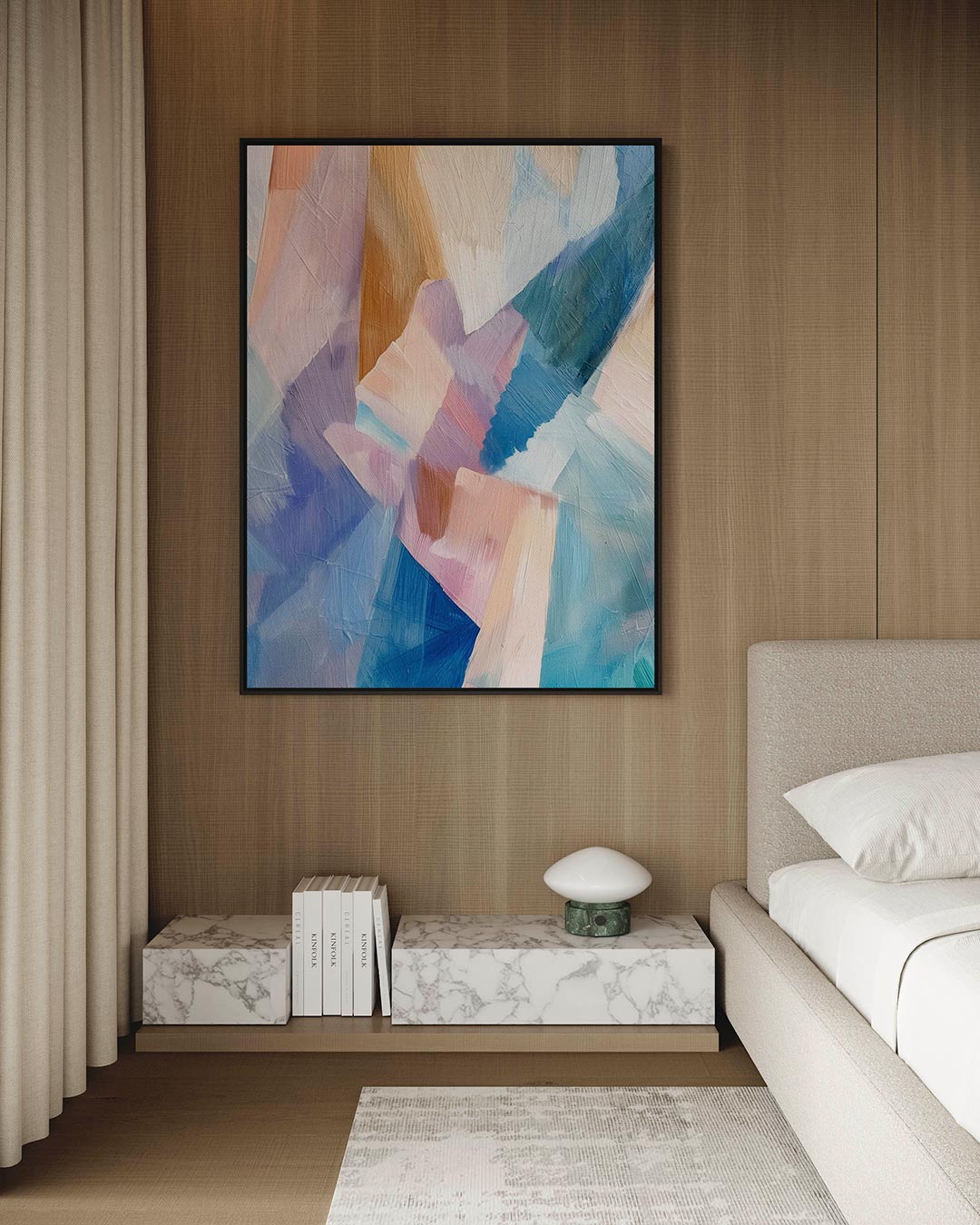 Kleurrijke vormen Kunstwerk