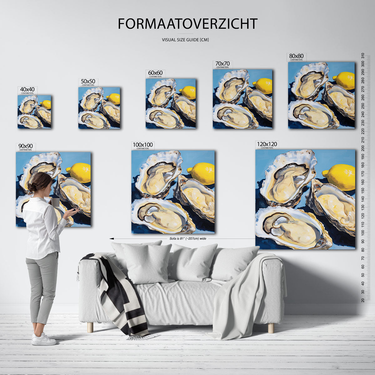 Oesters en citroen Poster