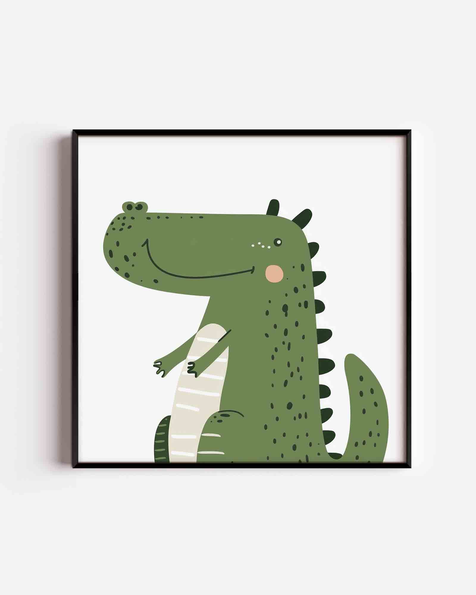 Groene krokodil Poster