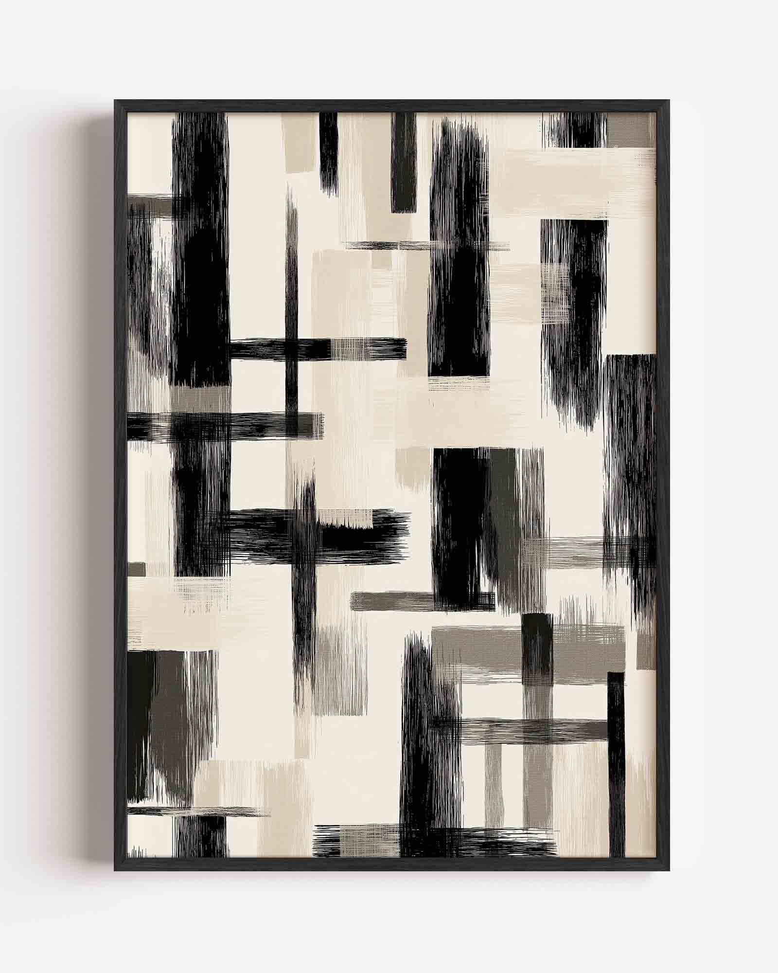 Abstracte strepen Poster