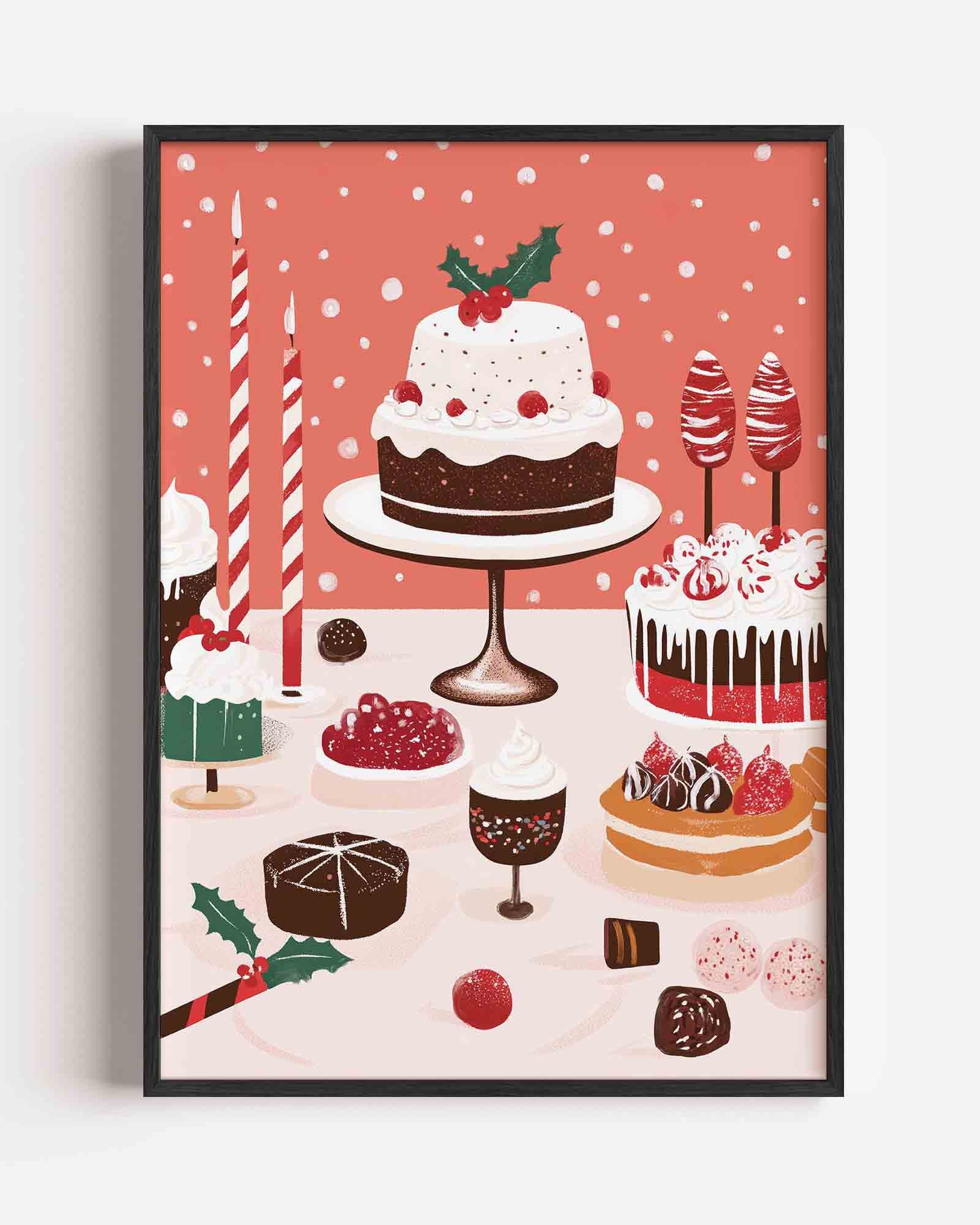 Feestelijke dessert Poster