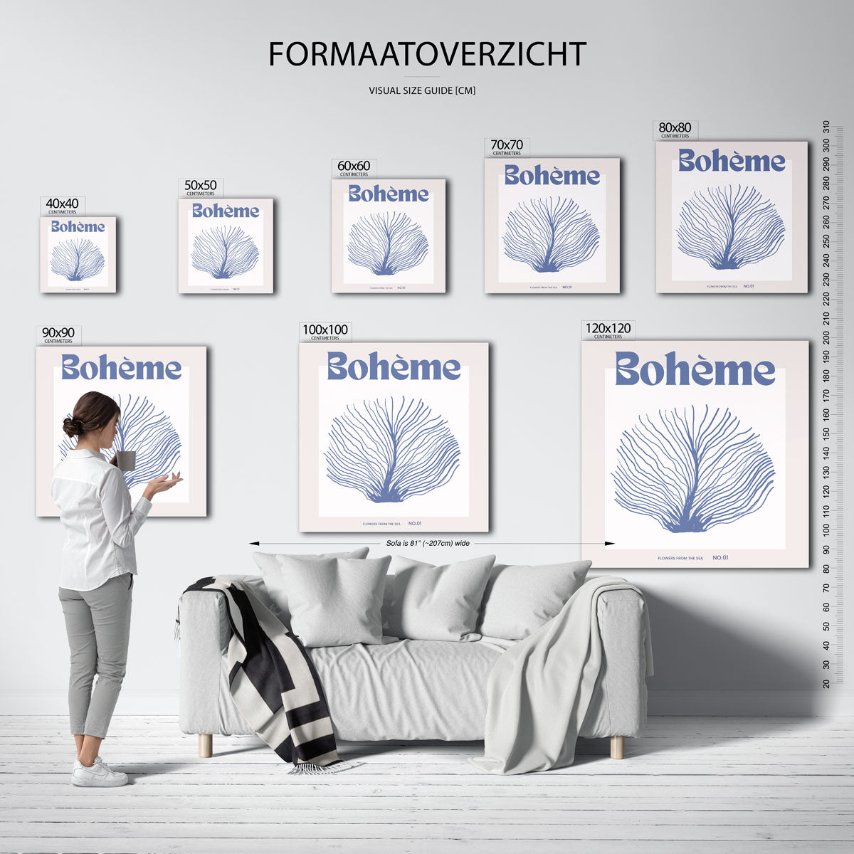 Bohème zeeplant Poster