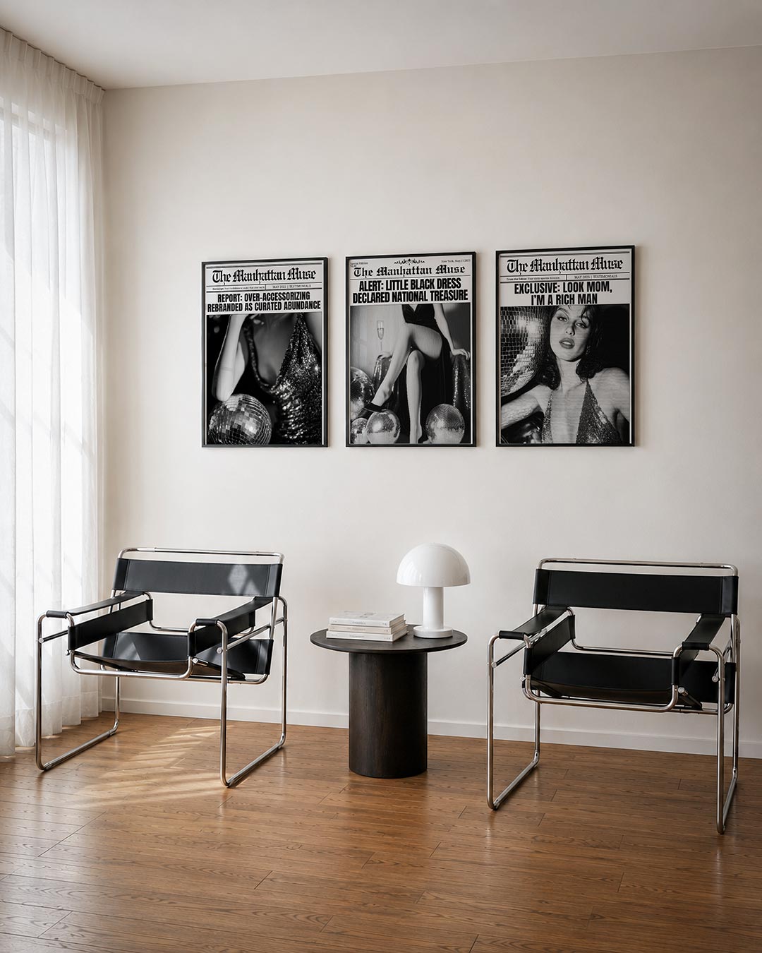 Glinsterend contrast Posterset