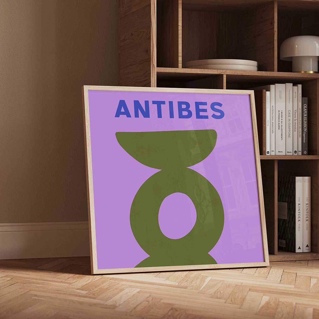 Antibes abstracte vormen Poster
