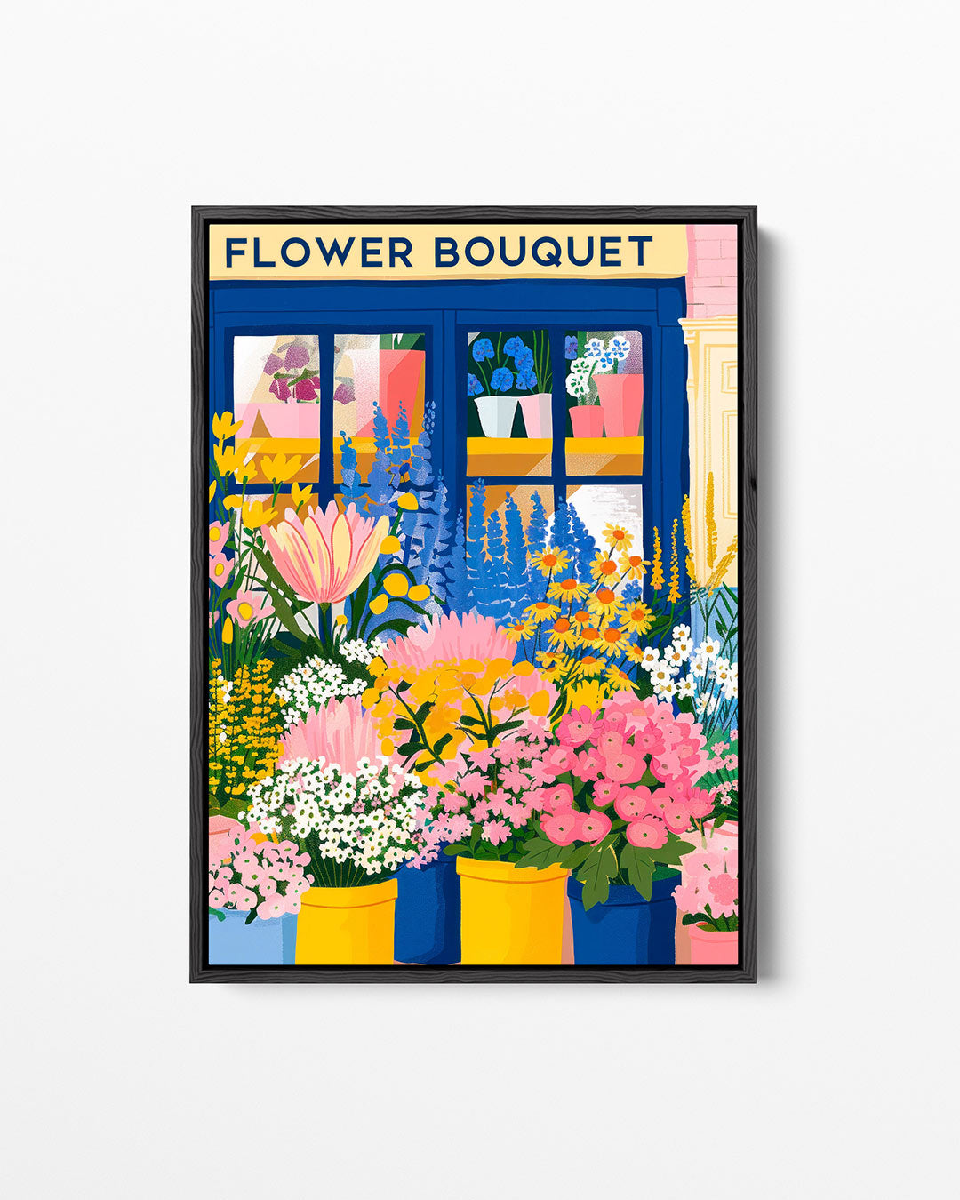 Bloemenwinkel illustratie Kunstwerk