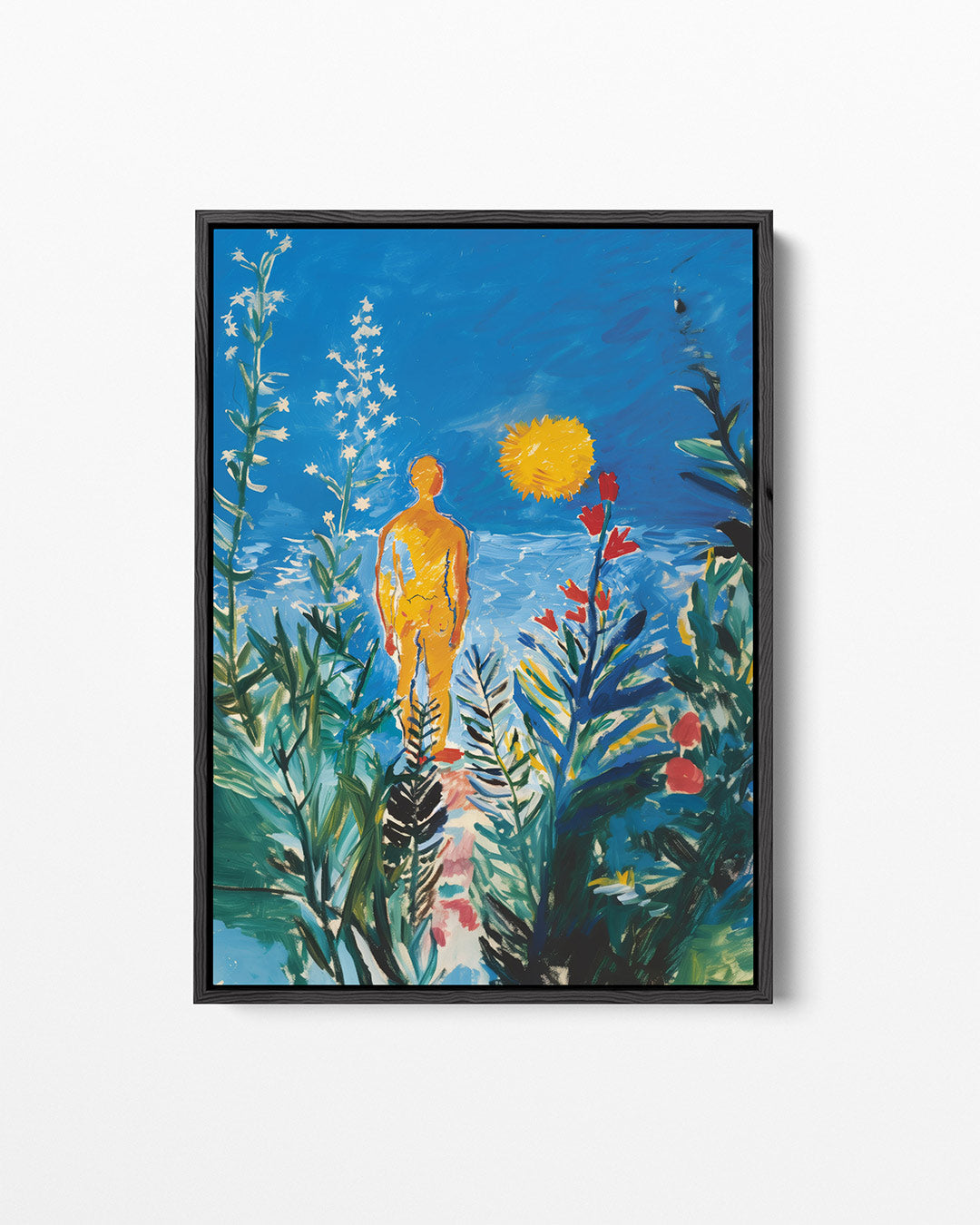 Kleurrijke natuurfiguur Kunstwerk