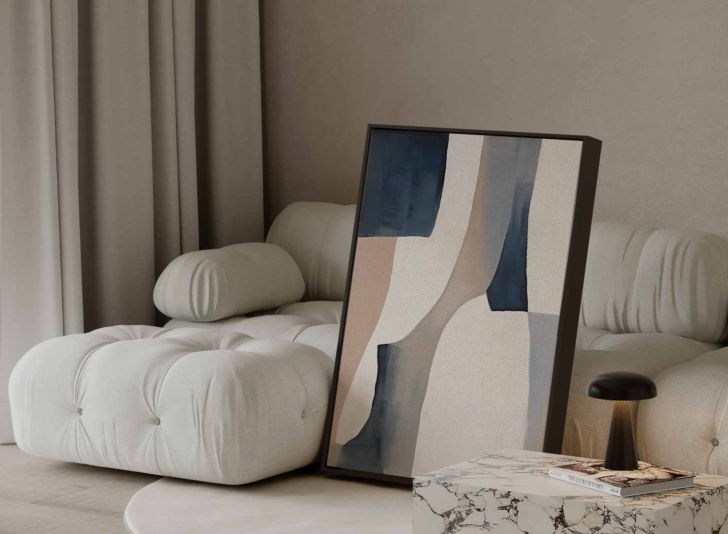 Subtiele Kleurencompositie Kunstwerk-canvas-dibond-plexiglas-wanddecoratie-WallArtistic