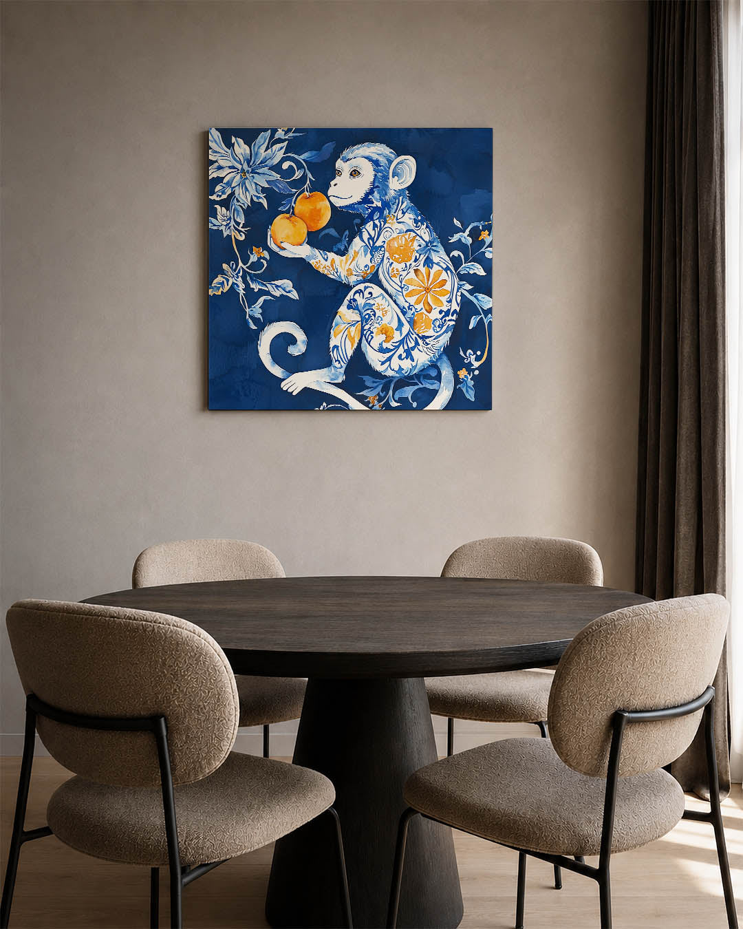 Fantasierijke aap Kunstwerk