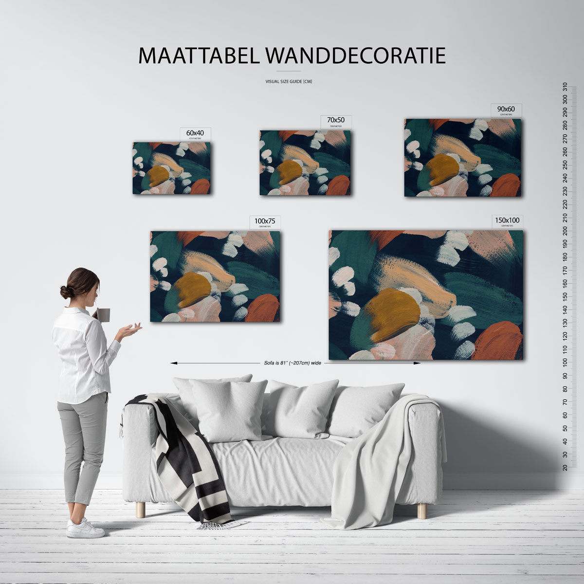 Kleurencompositie Kunstwerk