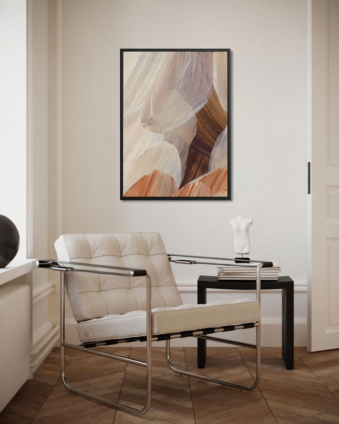 Organische borstelslag Kunstwerk