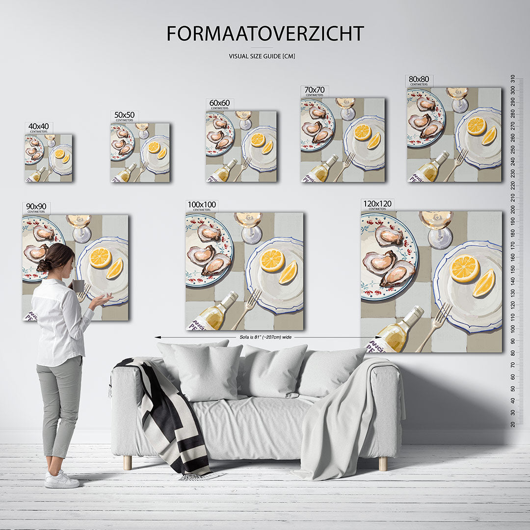 Eettafel compositie Kunstwerk