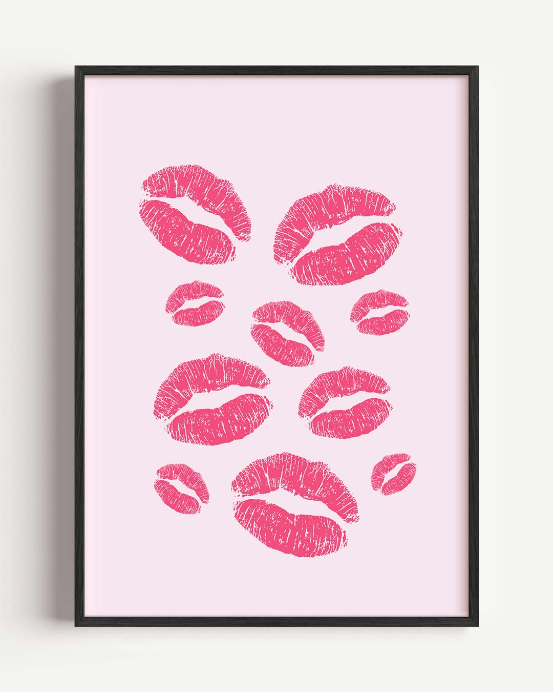 Speelse Lippenafdrukken Poster-WallArtistic
