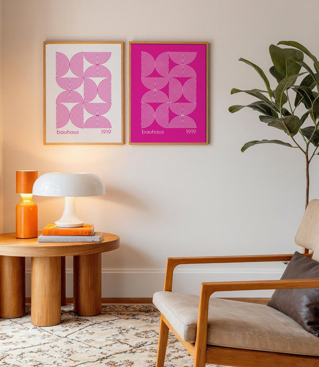 Cirkelritme en lijnen Posterset